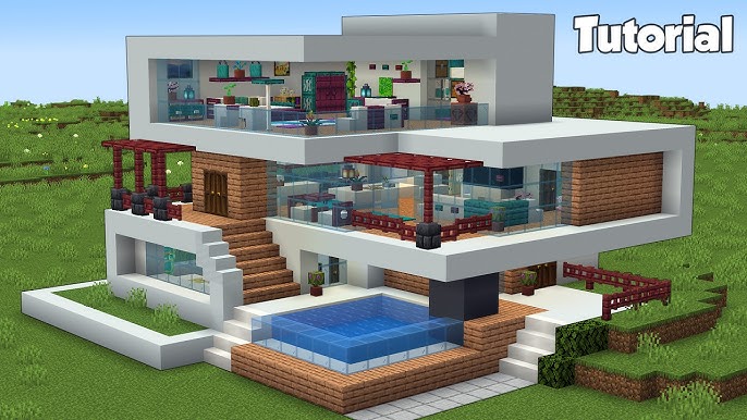 How to build a MODERN HOUSE in Minecraft