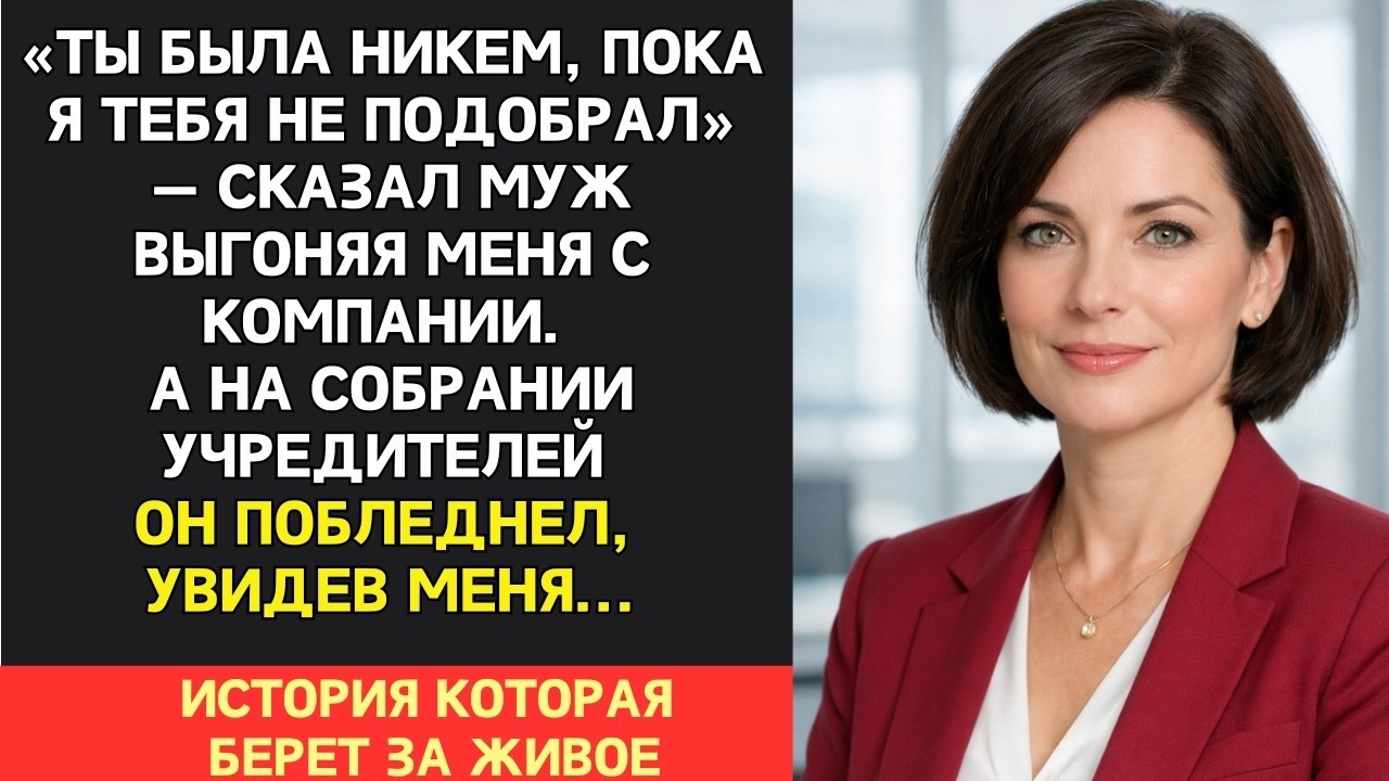 Выгоняя меня из офиса, муж бросил «Ты была никем, пока я тебя не подобрал». А месяц спустя ..