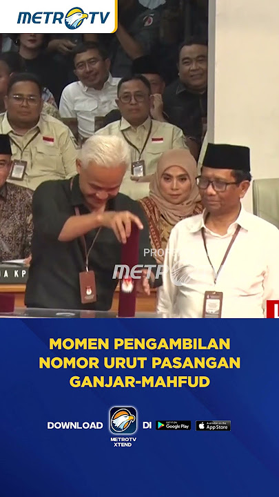 Download lagu Momen Pasangan Ganjar-Mahfud Mengambil Nomor Urut #shorts