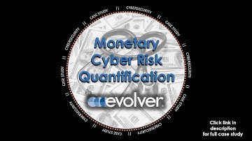 Case Study: Monetary Cyber Risk Quantification from Evolver