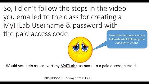 MyITLab Converting from Temporary Access to Paid