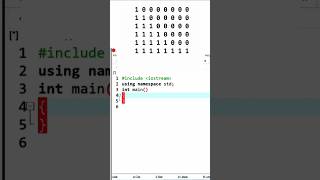 C++ Pattern Printing | 1s and 0s Triangle Pattern 🔥 #cpp
