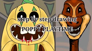 drawing Bunzo Bunny | poppy playtime | how to draw | step by step drawing