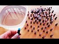 Mixing 100 Mini Lipsticks into Clear Slime