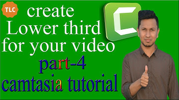 how to create motion graphics lower thirds with camtasia studio 9.0.5 / 9