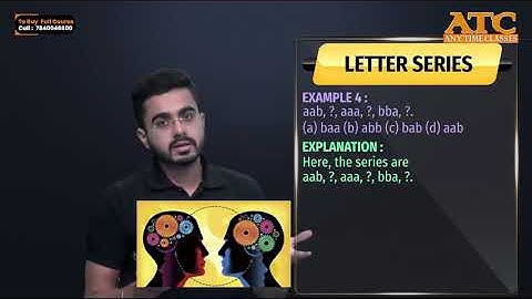 Logical Reasoning - Letter Series Part 2 | CA Foundation Mathematics