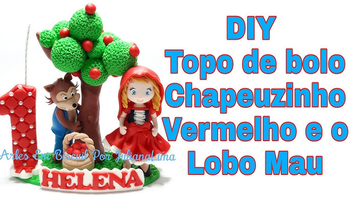 Cofrinho do Lobo da Chapeuzinho Vermelho - Personalizados de luxo - Passo a  Passo 