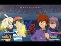 Pokemon Battle USUM: Alola Ash and Gladion Vs Gary and Paul