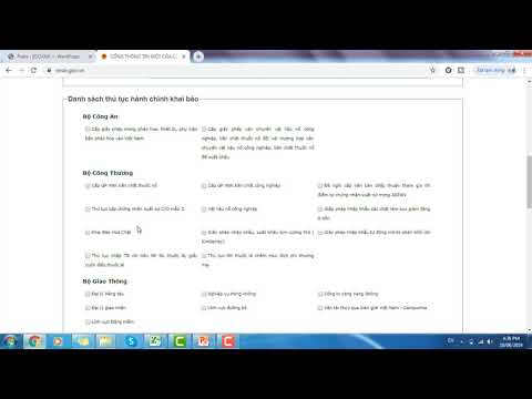 Bài 2 - Đăng ký tài khoản khai báo một cửa quốc gia