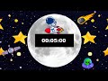 5-Minute Timer with Alarm | Space Theme