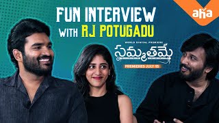 Fun interview with RJ Potugadu | Sammathame movie | Kiran abbavaram, Chandini Chowdary