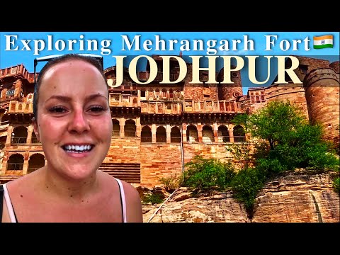 🇮🇳EXPLORING THIS MAGNIFICENT  550 YEAR OLD INDIAN FORT IN JODHPUR | FOREIGN TOURIST TRAVEL VLOG