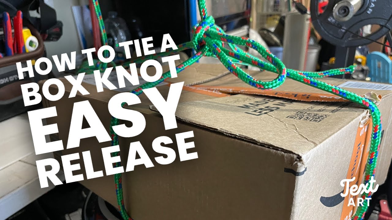 HOW TO MAKE A QUICK RELEASE BOX 📦 🪢 KNOT - Material on a roof 