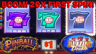 Awesome first spin + Progressive Jackpot! 3 Reel Slots!