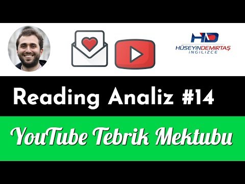 YouTube Tebrik Mektubu - Reading Analiz #14