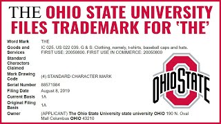 Whose Brilliant Idea Was This?': How Ohio State Successfully Trademarked the  Word 'THE