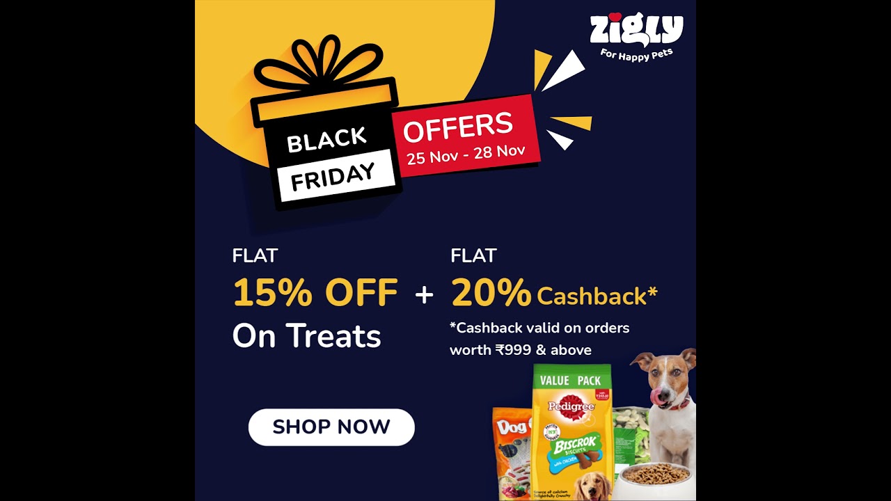 Zigly Black Friday Offers on Dog Toys|Food|Treats