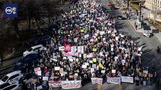 Police arrest four anti-ICE protestors