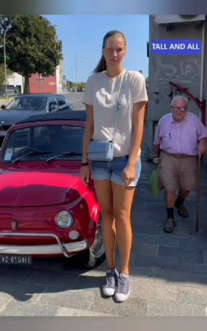 6'7" Tall Beautiful Girl Natalia Vieru is a Digital Creator @natali