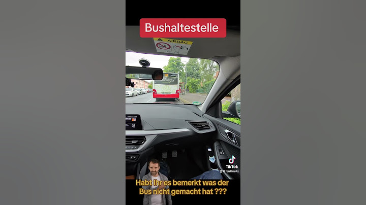 Was sollte ein Bus an einer Bushaltestelle machen, wenn er losfährt?