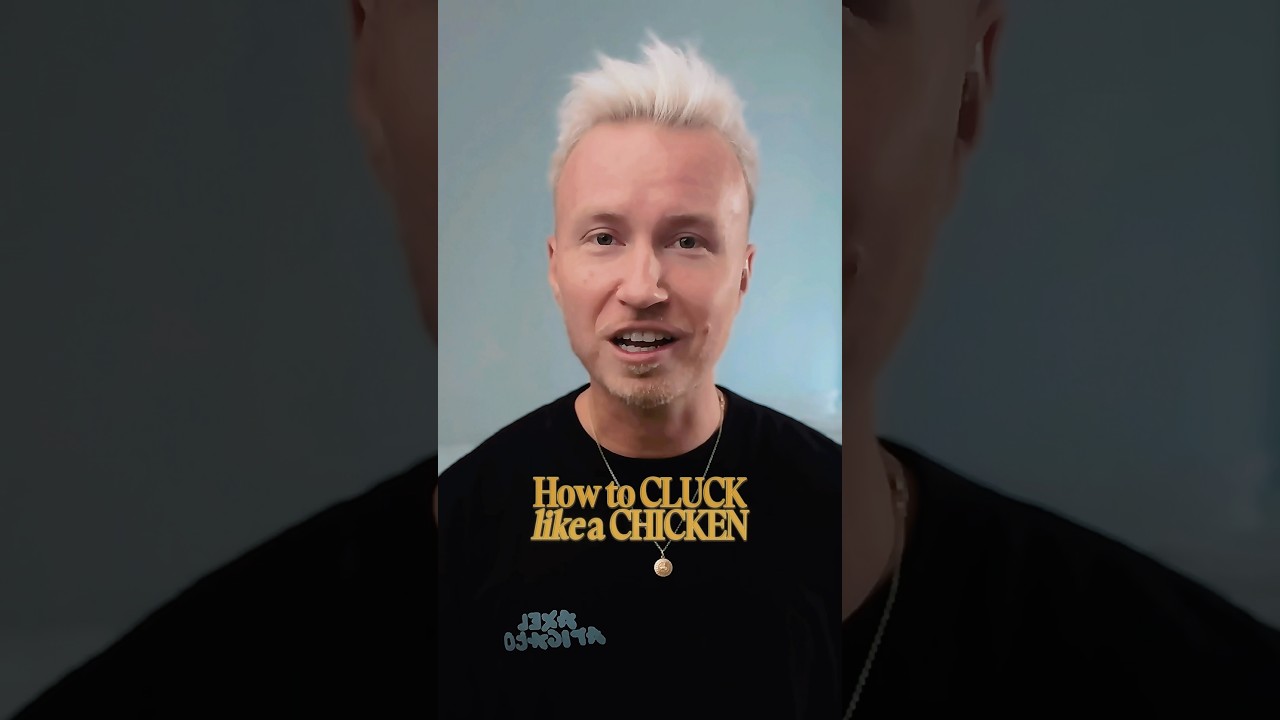 How to Cluck like a Chicken?🐔 #howto #funny #comedy #chicken #voiceacting