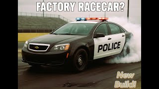 I bought a Retired Police Car at auction.  Why?  Because Racecar!
