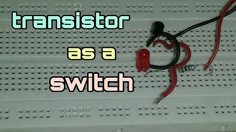 Touch switch using bc547 transistor