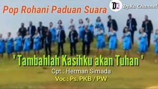 " Tambahlah Kasihku Akan Tuhan " . Cpt. Herman Simada. Voc. PKB/PW