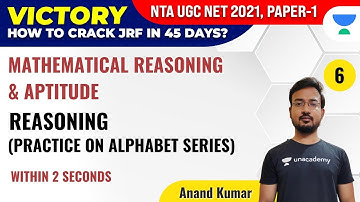 UGC NET 2021 | Mathematical Reasoning & Aptitude by Anand Kumar | Practice on Alphabet Series