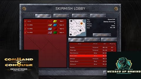 Command and Conquer Red Alert Remastered Skirmish Gameplay USSR– MAP: Roakes Drift 4