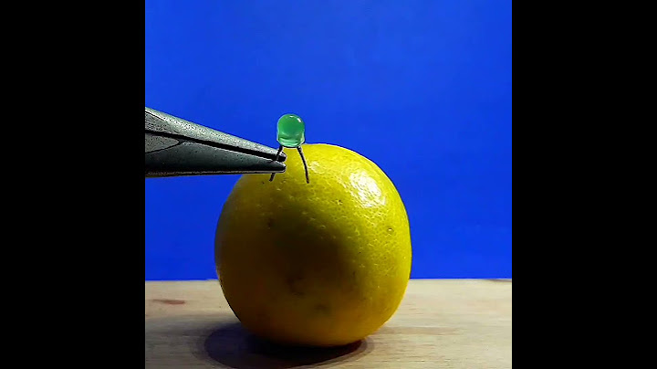 LED light lemon science experiment project / simple electronics science experiment #electronics