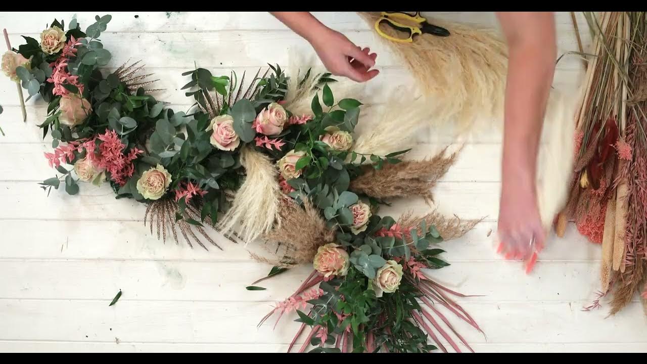 How To OASIS® Ideal Floral Foam Maxlife Netted Garland YouTube