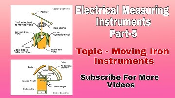 Electrical Measuring Instruments |Part 5| Moving Iron Type Instruments| Class Taken by Rajesh Bala