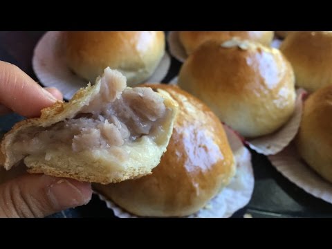 How to Make Taro Bread (taro paste) | Tangzhong Method