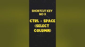 Excel Shortcuts that you must know #excelshortcutkeys #exceltricks