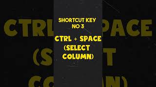 Excel Shortcuts that you must know #excelshortcutkeys #exceltricks