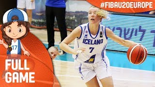 Ireland v Iceland - Full Game - Cl 11-12 - FIBA U20 Women's European Championship 2017