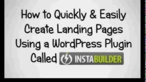InstaBuilder PlugIn Threatens Optimize Press Monopoly, Competitive Options