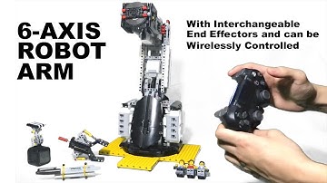 LEGO Six Axis 6DOF Robot Arm + Instructions