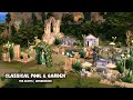 The Sims 4 Classical Pool & Garden | Riviera Retreat Kit | Windenburg |  Stop Motion Build | No CC