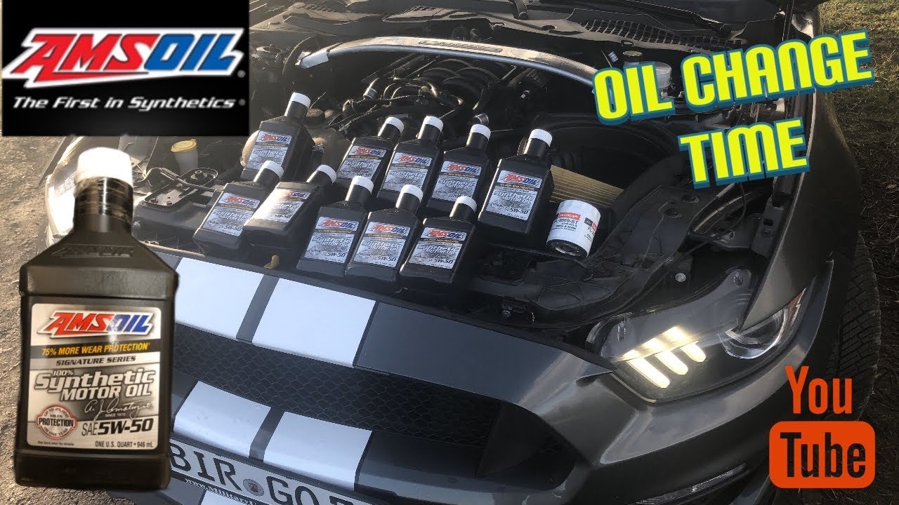 GT350 Shelby Oil Consumption Prevention with Amsoil ! Changed Oil