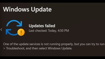 Fix Windows 11 Update Error Updates Failed One Of The Update Services Is Not Running Properly
