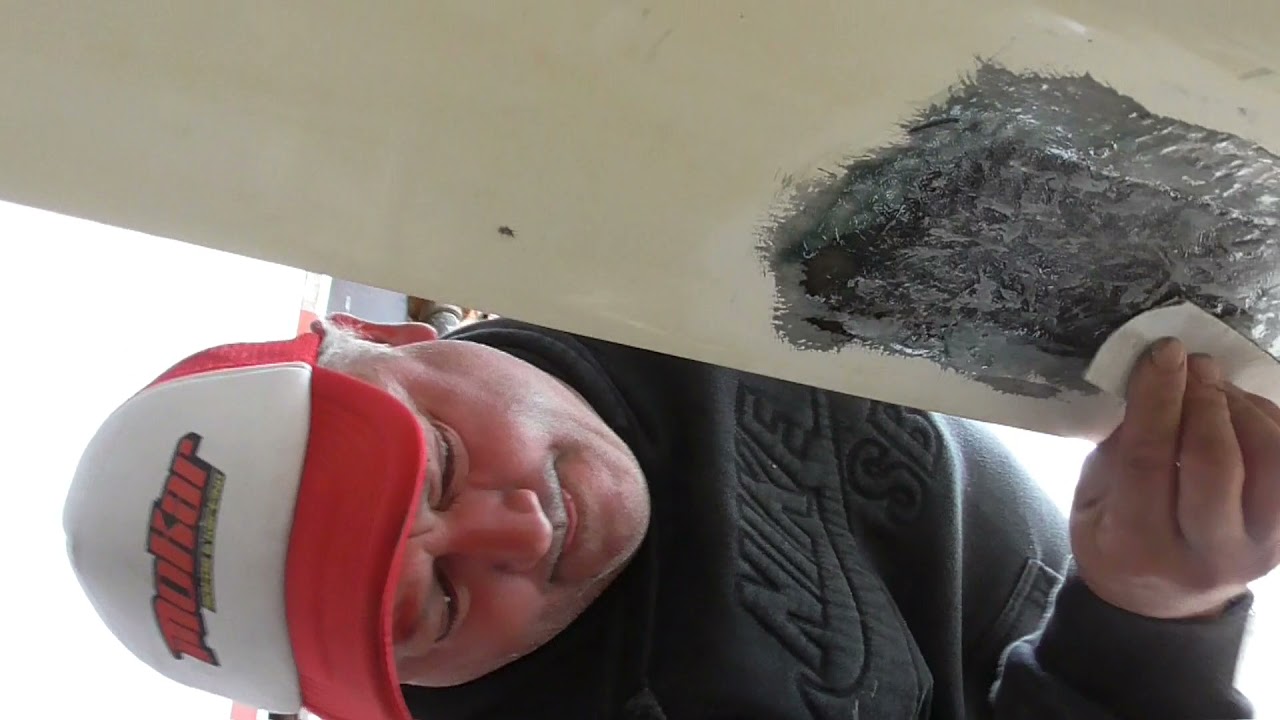 CASCO DE MI EMBARCACION ROTO Y ARREGLO CON FIBRA