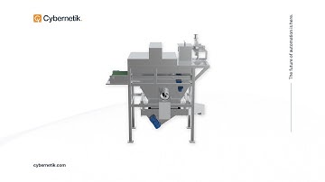 Automatic Bag Slitter With Vibro Sifter | Cybernetik Product Catalogue