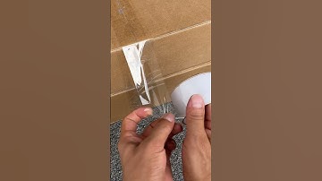 Remember this trick to cut box-sealing tape without using any tools