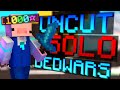 Uncut minecraft bedwars for an hour 1000 star top 20 solo