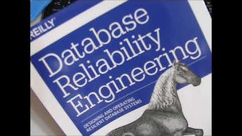 Database Reliability Engineering book oddity