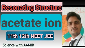 RS of acetate ion | Resonating Structure of acetate ion #rs