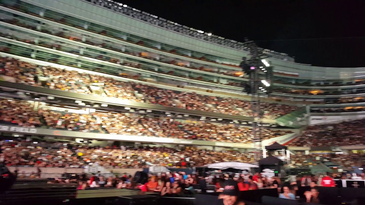 Beyonce and JayZ On The Run II tour concert at Chicago's Soldier Field