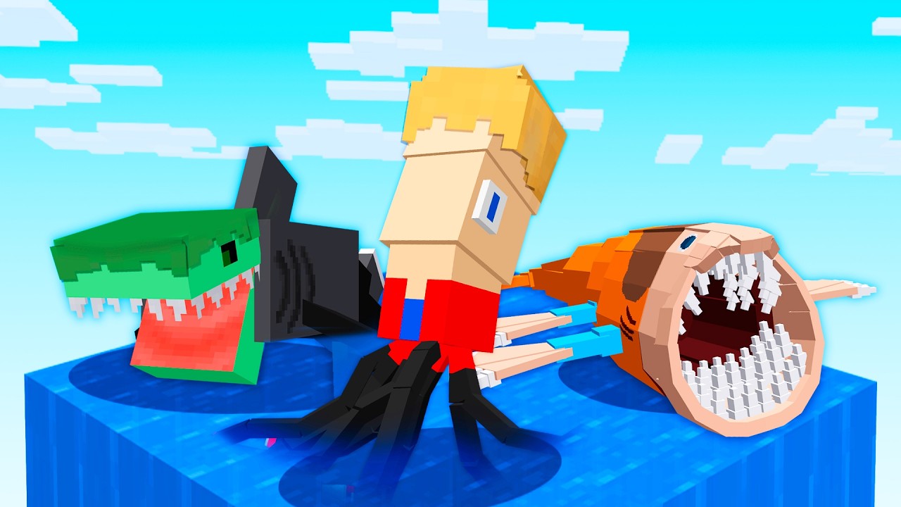 VIDA de MONSTRO MARINHO no Minecraft!